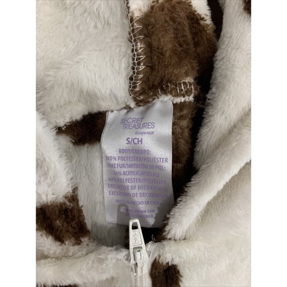 Secret Treasures Brown Cow Hoodie Halloween Cosplay One-Piece, Sz Small EUC - Picture 4 of 12